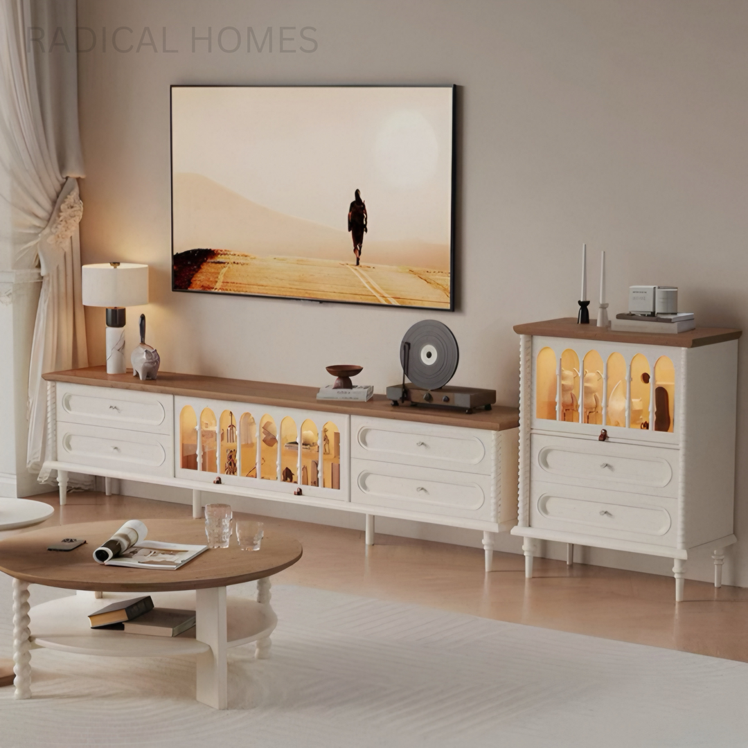 ALVIREN Victorian TV Console
