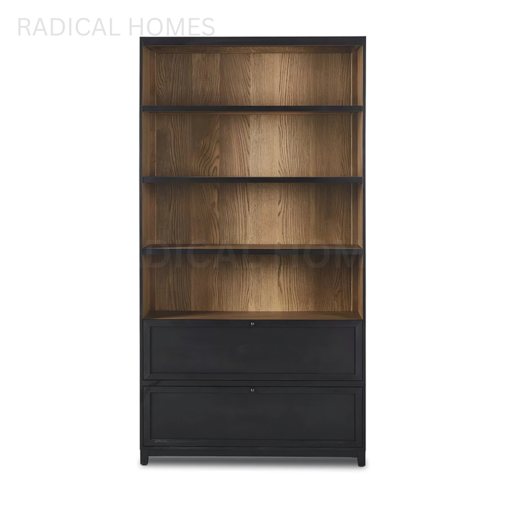 ELLOW Modern Solid Wood Bookshelf - Radical Homes Singapore