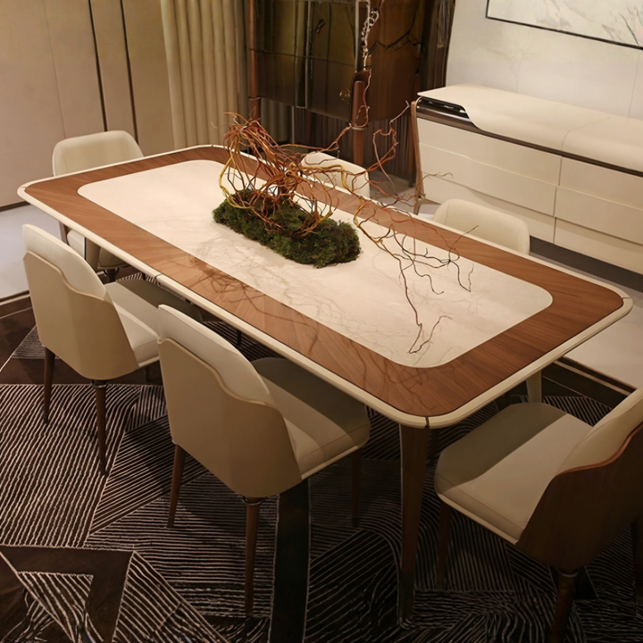 VELLUTO Modern Leather Dining Chair - Radical Homes Singapore