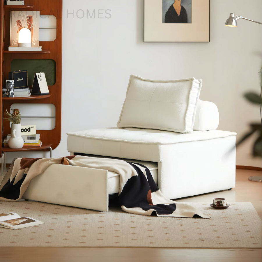 LUNEX Modern Leather Sofa Bed - Radical Homes Singapore
