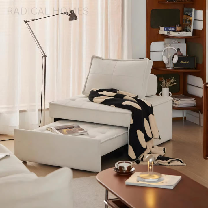 LUNEX Modern Leather Sofa Bed - Radical Homes Singapore