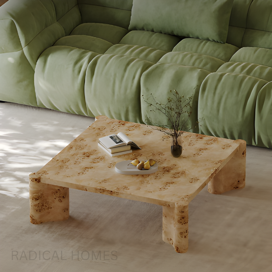 TRIESTE Mappa Burl Solid Wood Coffee Table