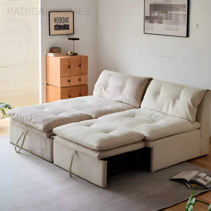 HERSHEY Modern Leather Sofa Bed - Radical Homes Singapore