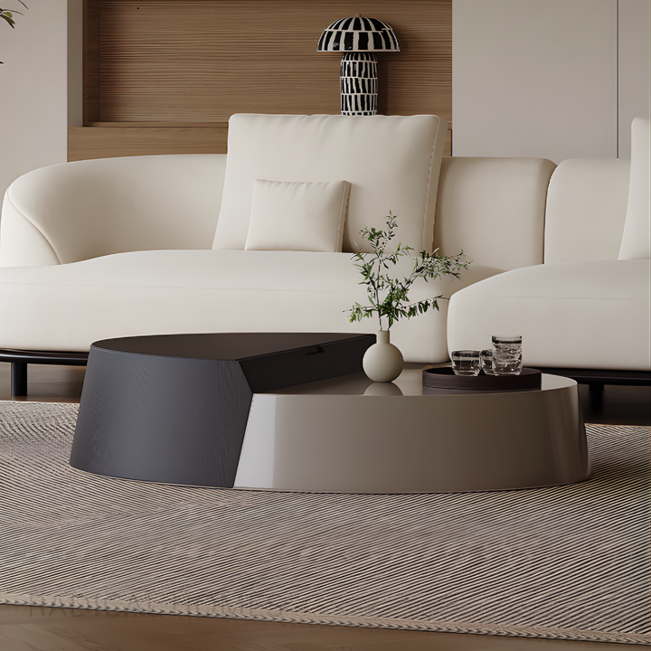 DELIINA Modern Storage Coffee Table
