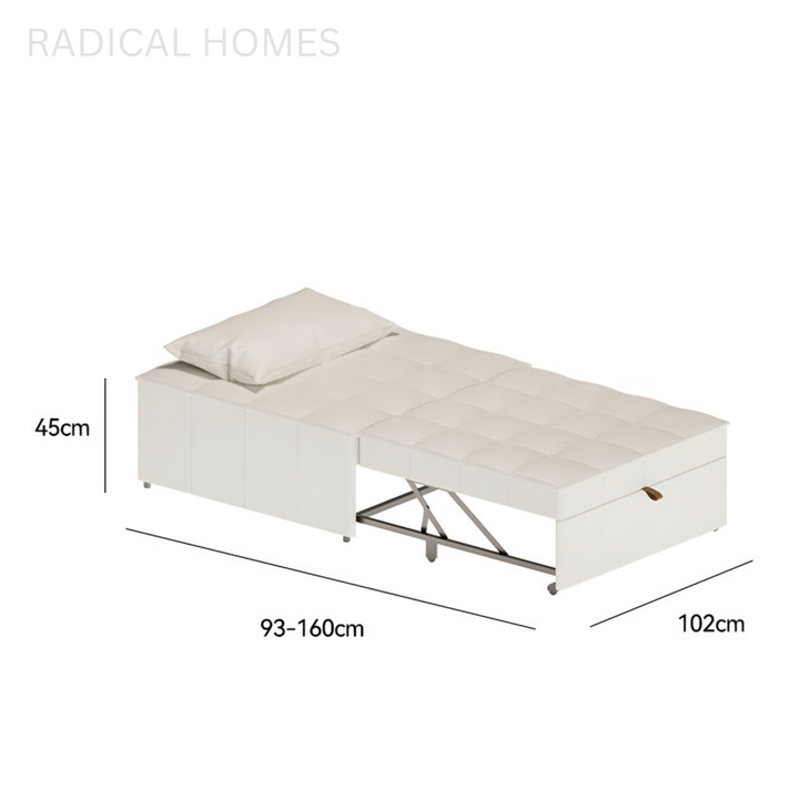 LUNEX Modern Leather Sofa Bed - Radical Homes Singapore