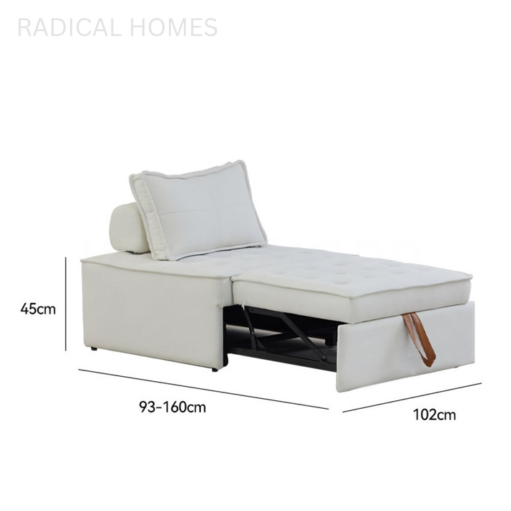 LUNEX Modern Leather Sofa Bed - Radical Homes Singapore