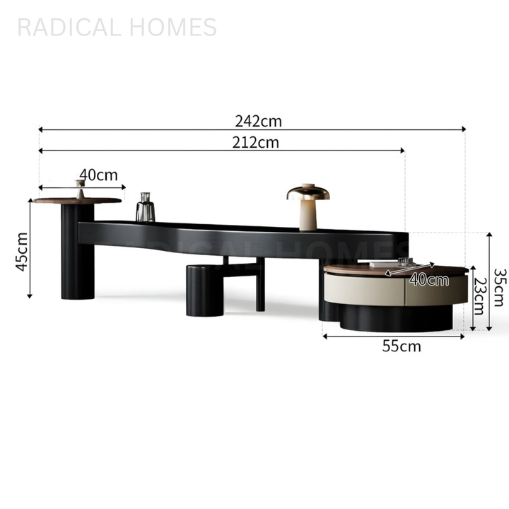 PARKS Modern Extendable TV Console