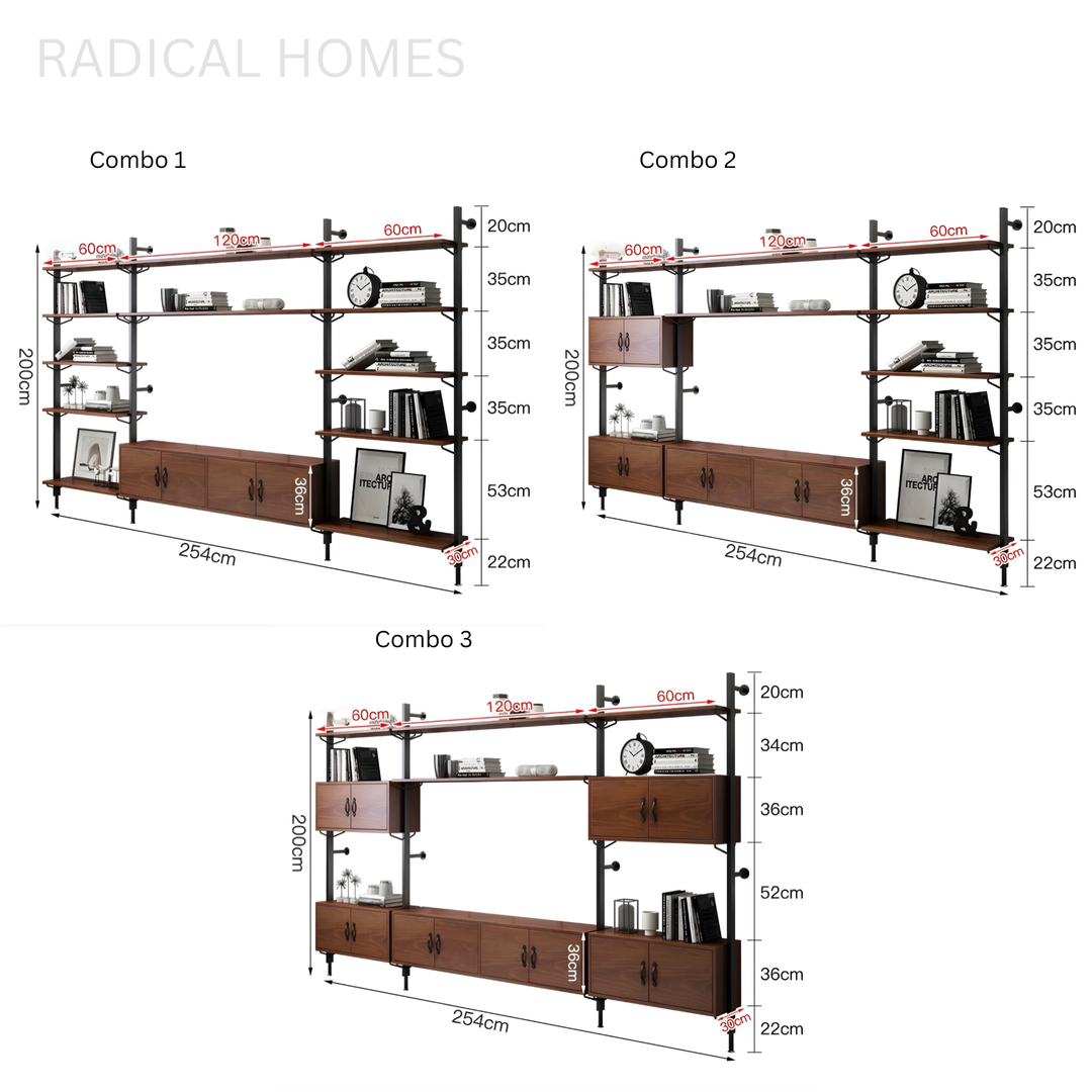 ZORVEX Modern Storage TV Console - Radical Homes Singapore