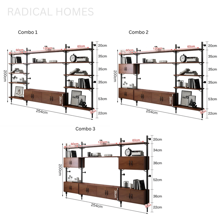 ZORVEX Modern Storage TV Console - Radical Homes Singapore