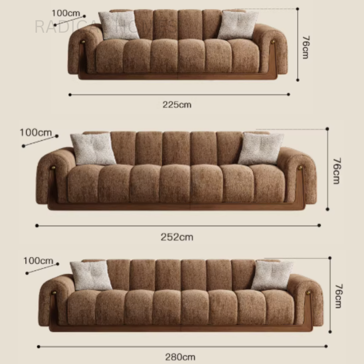 RODNEY Modern Fabric Sofa - Radical Homes Singapore