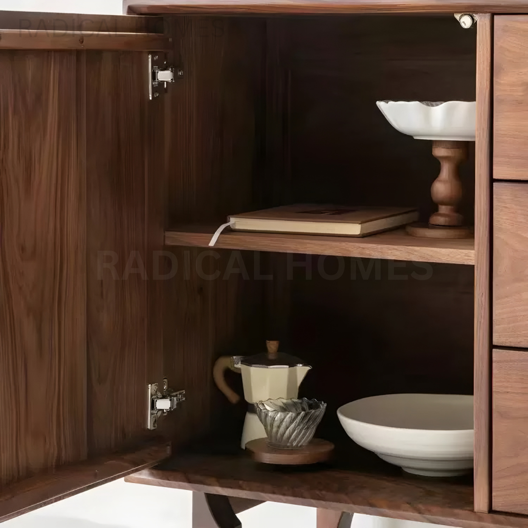 VALENCIA Rustic Walnut Wood Sideboard