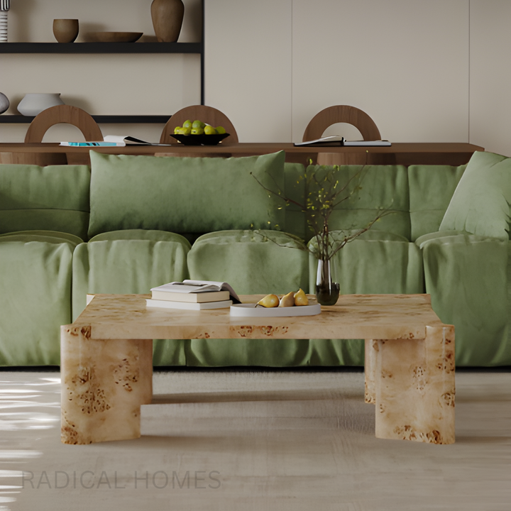 TRIESTE Mappa Burl Solid Wood Coffee Table
