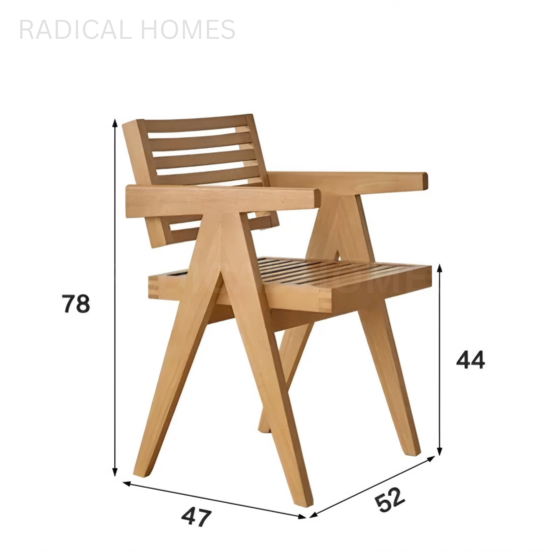 KATEY Modern Solid Wood Dining Chair - Radical Homes Singapore