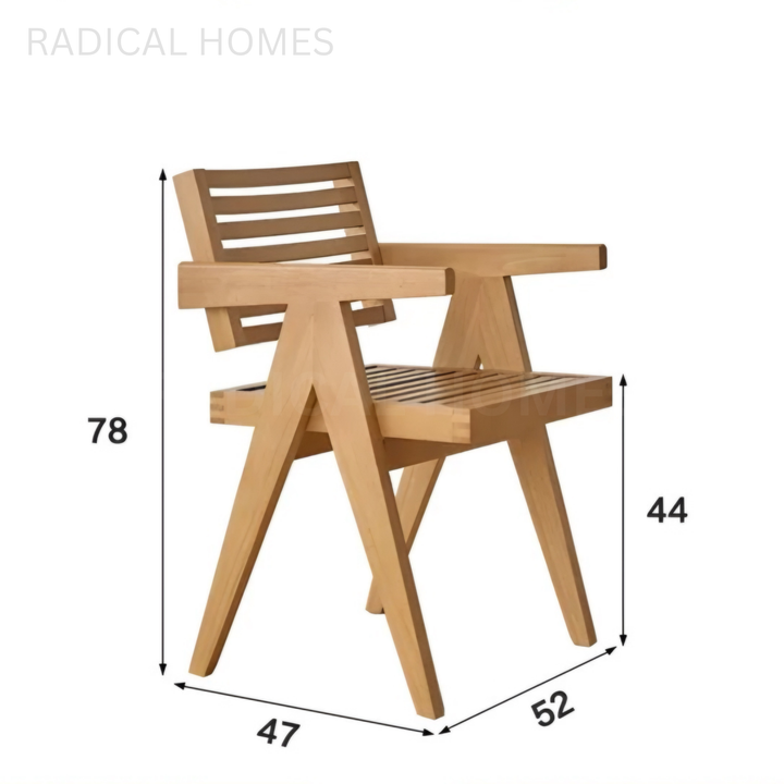 KATEY Modern Solid Wood Dining Chair - Radical Homes Singapore