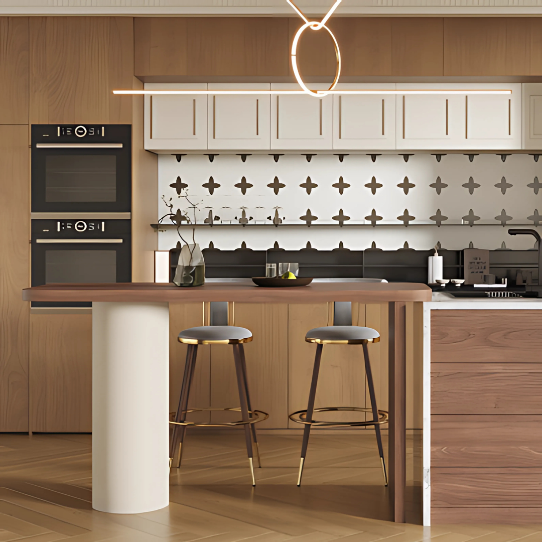 ROMA Modern Walnut Bar Table