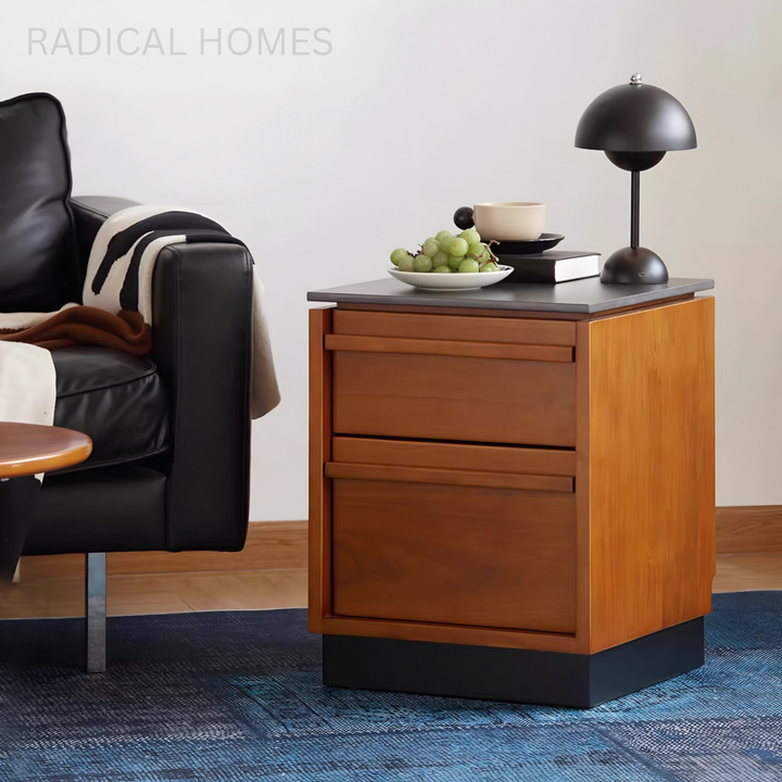 MALVA Modern Solid Wood Side Table - Radical Homes Singapore