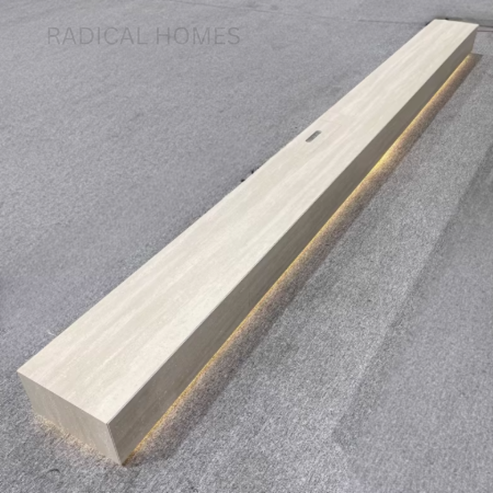 VEN Modern Travertine TV Console - Radical Homes Singapore