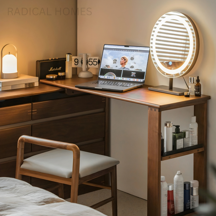 BRET Modern Solid Wood Vanity Table - Radical Homes Singapore