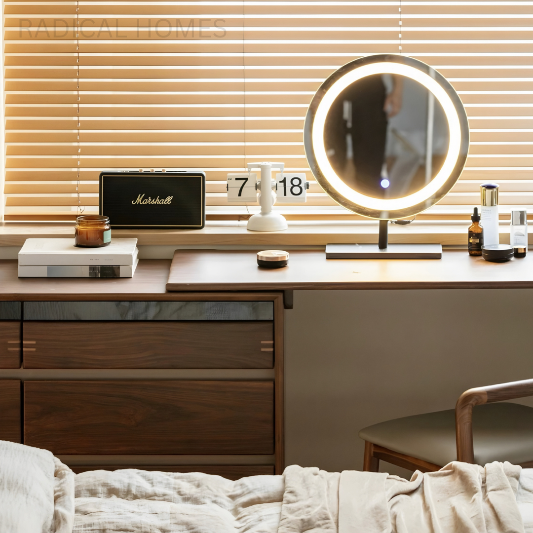 BRET Modern Solid Wood Vanity Table - Radical Homes Singapore