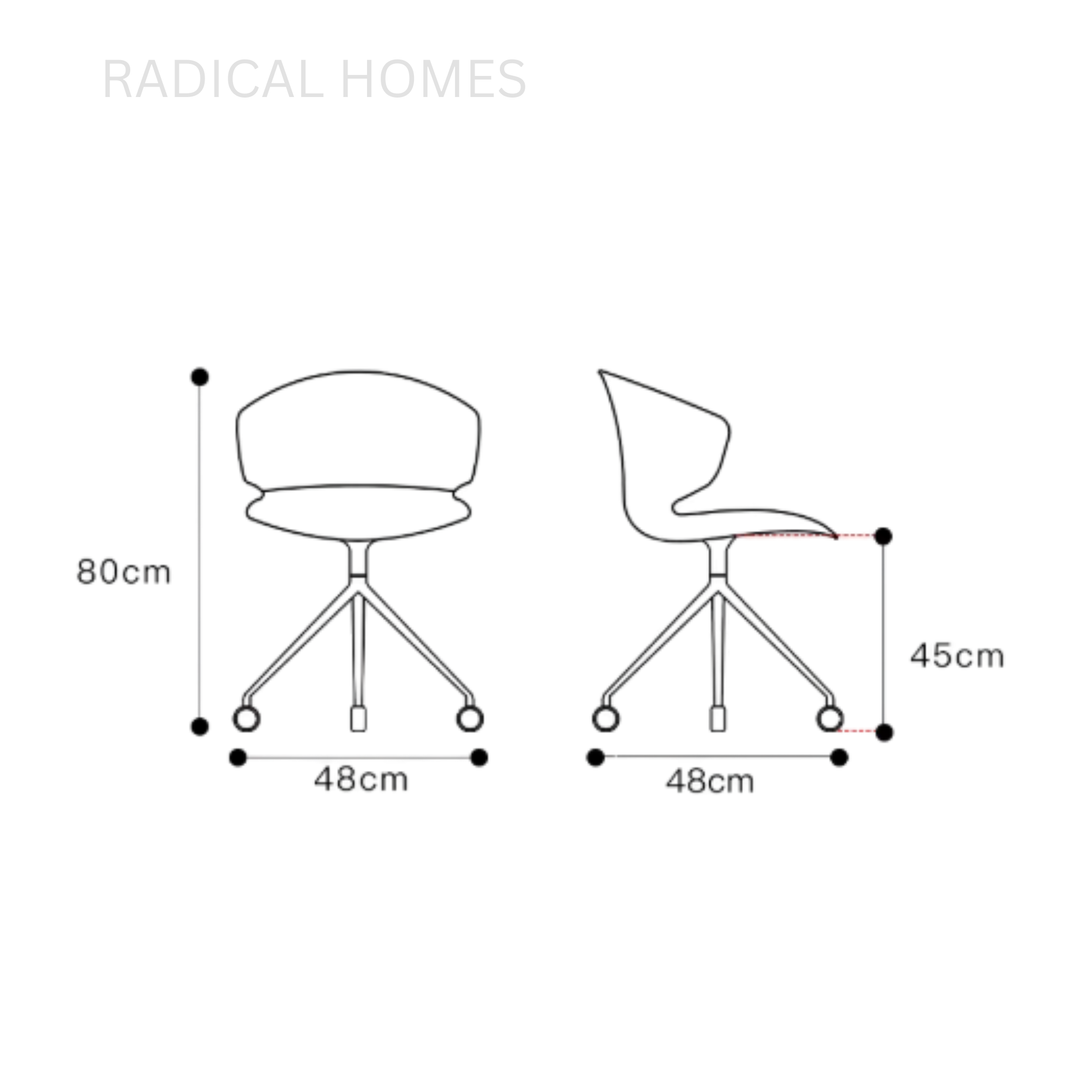 NOVARO Modern Swivel Study Chair - Radical Homes Singapore