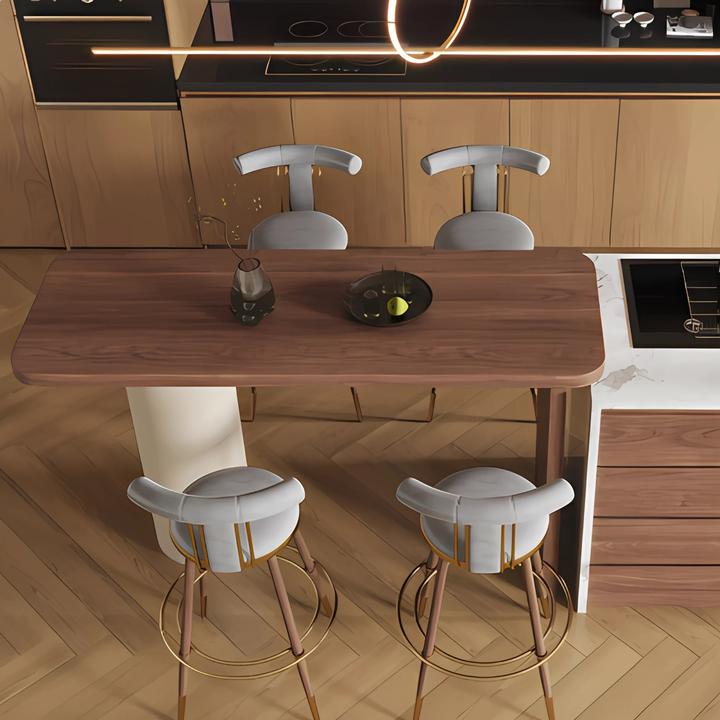 ROMA Modern Walnut Bar Table