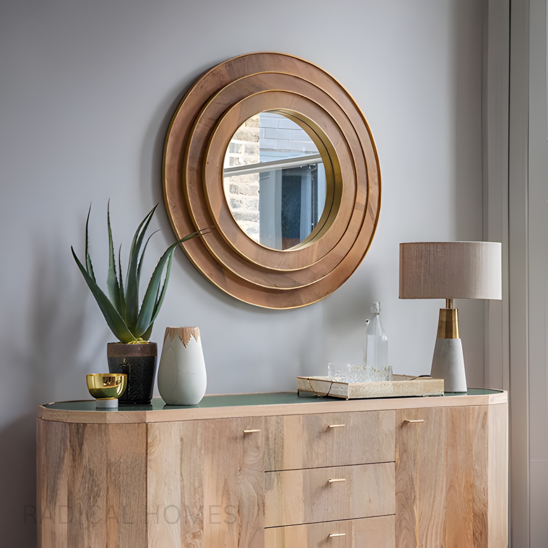 JETRO Modern Round Wall Mirror