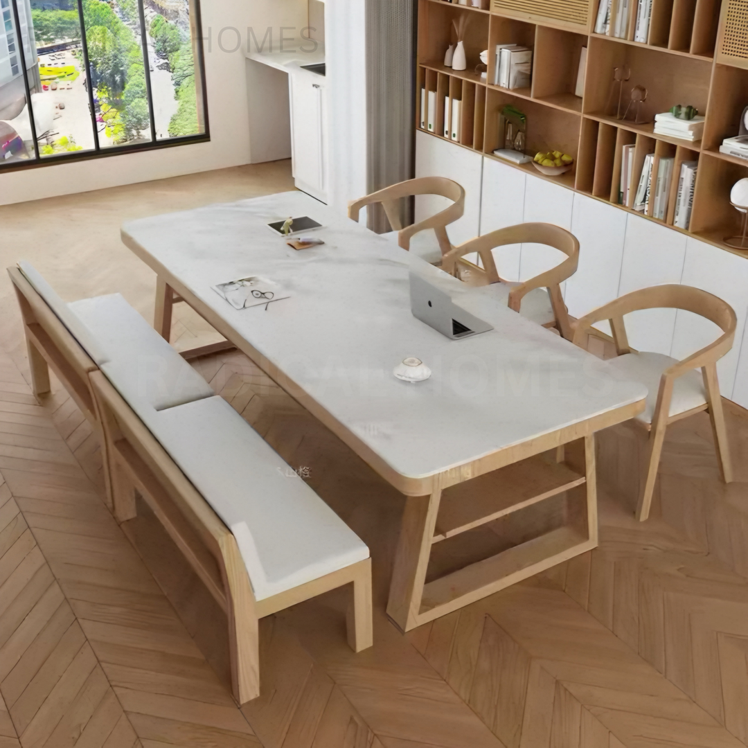 ESTHER Modern Sintered Stone Dining Table - Radical Homes Singapore