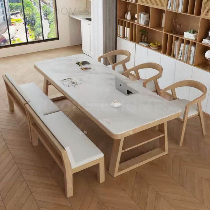 ESTHER Modern Sintered Stone Dining Table - Radical Homes Singapore