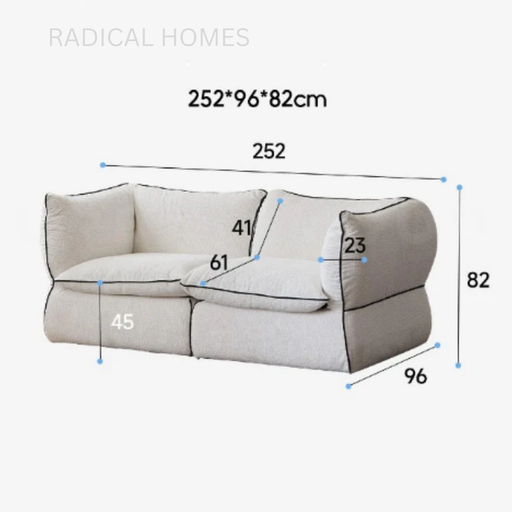 SILLO Modern Fabric Sofa - Radical Homes Singapore