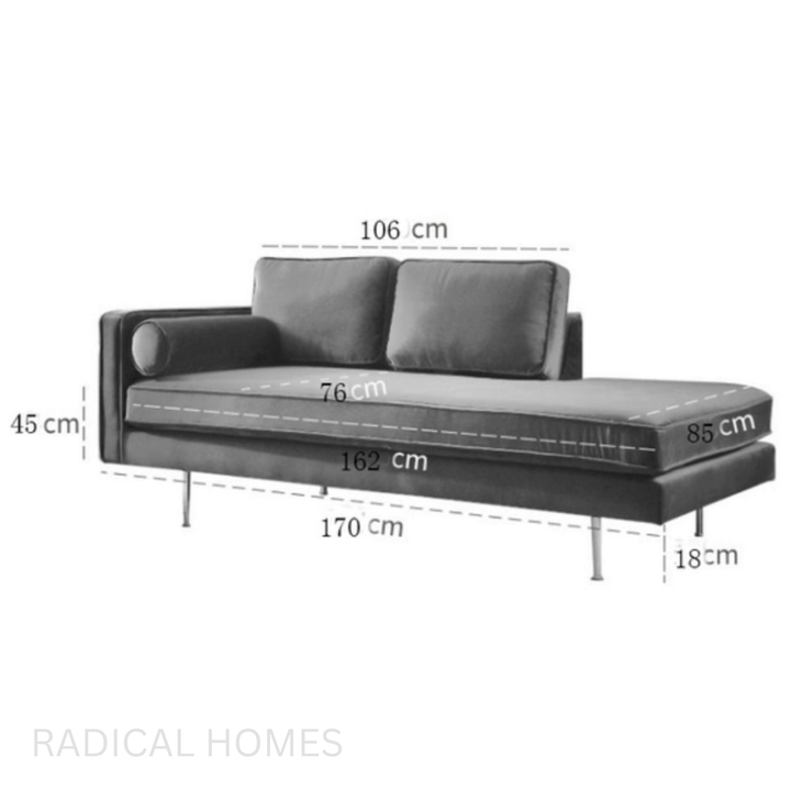 BLUES Modern Velvet Sofa - Radical Homes Singapore