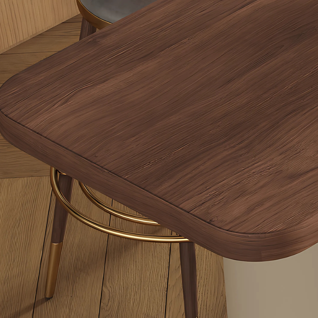ROMA Modern Walnut Bar Table