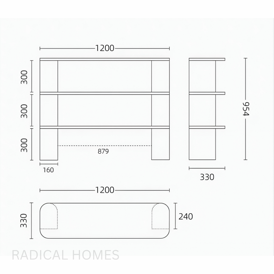 LINDEN Modern Display Shelf
