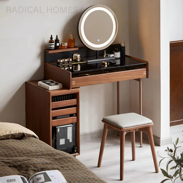 ROGER Aesop Solid Wood Vanity Table - Radical Homes Singapore