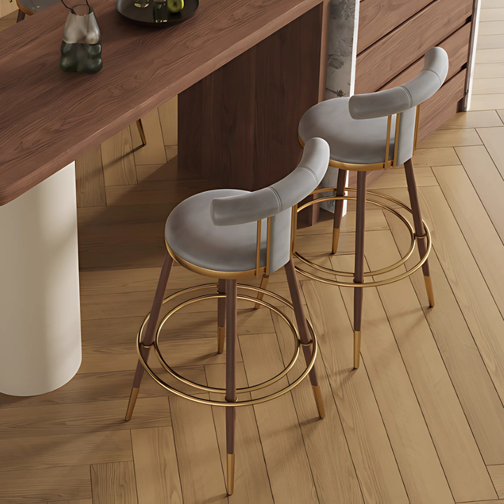 ROMA Modern Walnut Bar Table