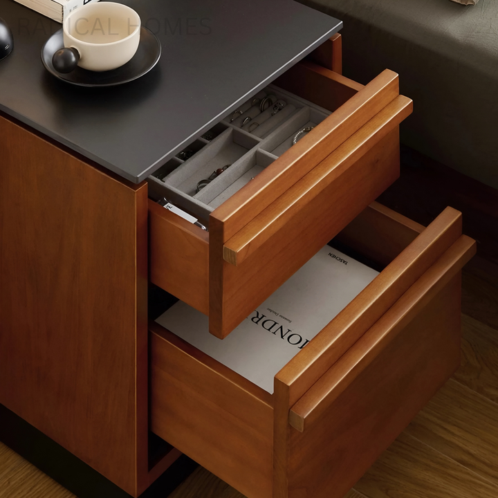MALVA Modern Solid Wood Side Table - Radical Homes Singapore