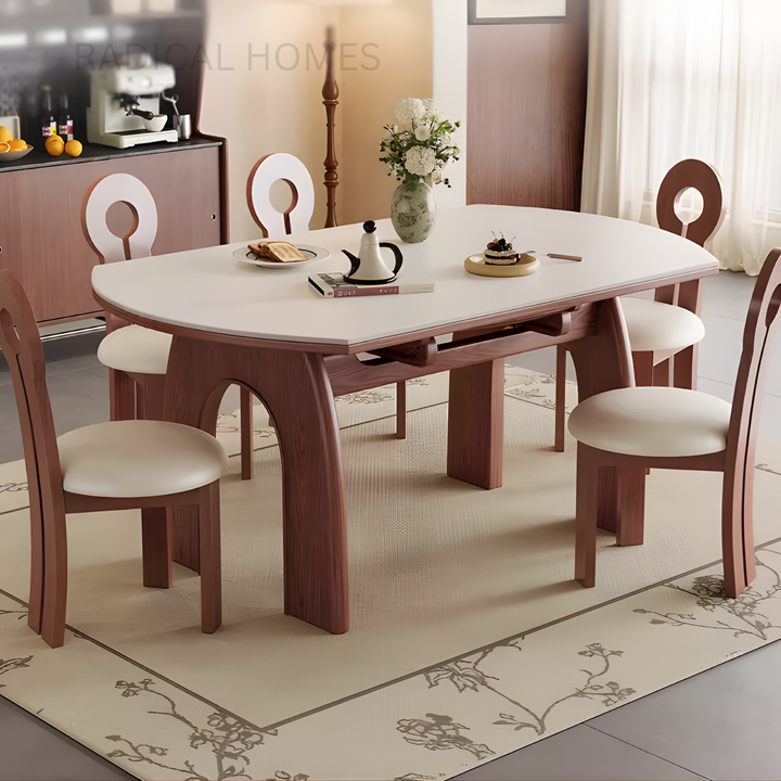 WALDO Modern Sintered Stone Extendable Dining Table - Radical Homes Singapore
