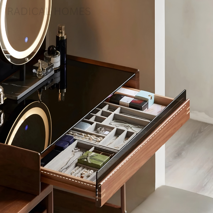 ROGER Aesop Solid Wood Vanity Table - Radical Homes Singapore