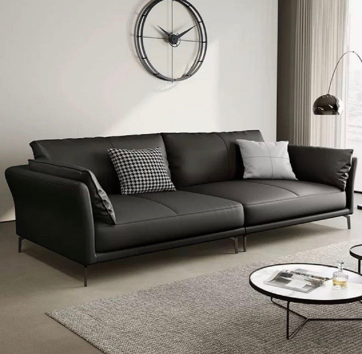 JUSTINE Modern Genuine Leather Sofa (INSTOCK)