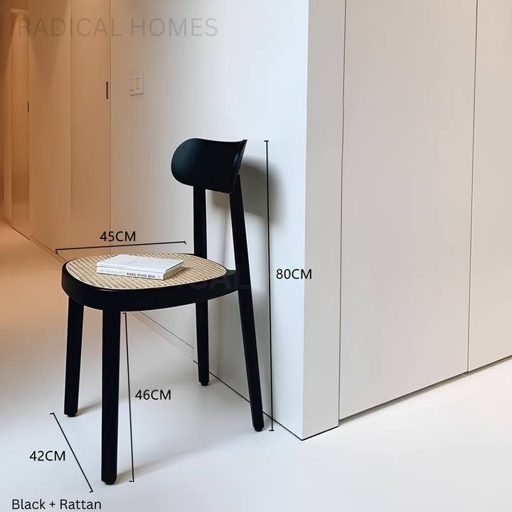 SORA Nordic Rattan Dining Chair