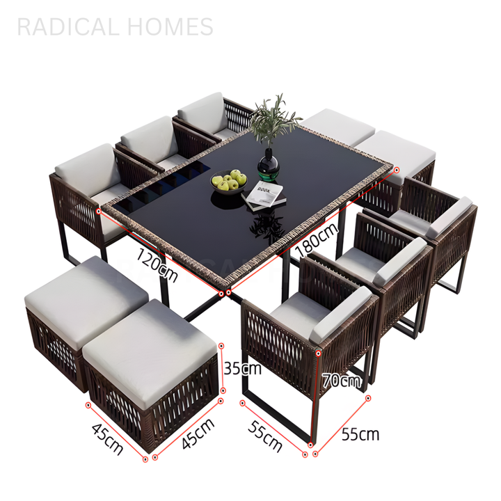 KARICE Modern Outdoor Table and Chairs - Radical Homes Singapore