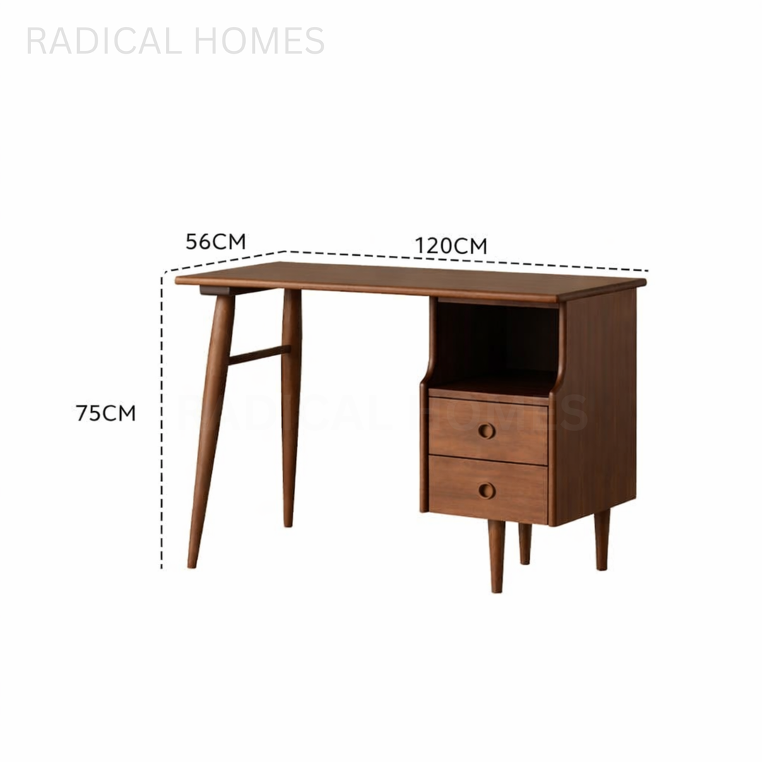 ATEN Modern Solid Wood Study Table Desk - Radical Homes Singapore