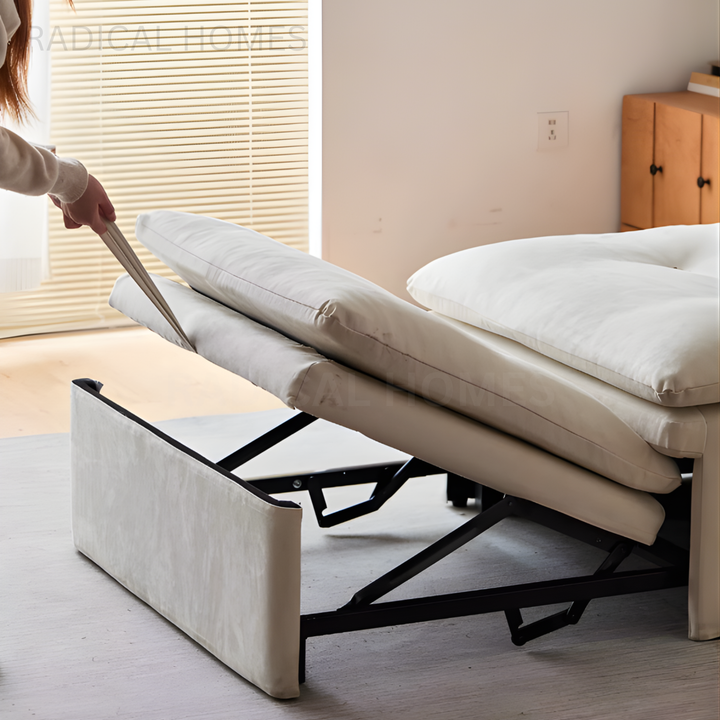 HERSHEY Modern Leather Sofa Bed - Radical Homes Singapore