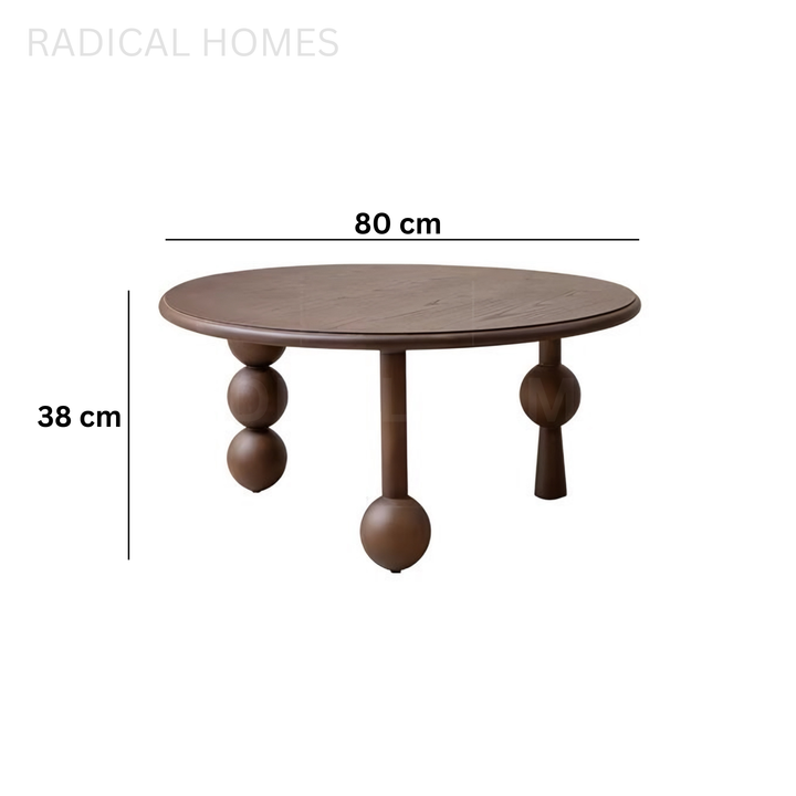 ERIKA Mid Century Solid Wood Side Table