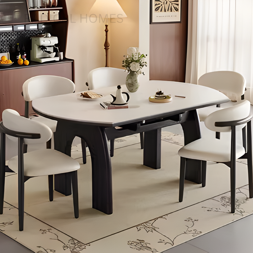 WALDO Modern Sintered Stone Extendable Dining Table - Radical Homes Singapore