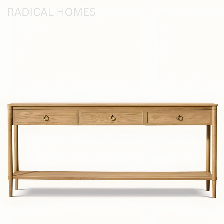 CALVINO Modern Solid Wood Console Table