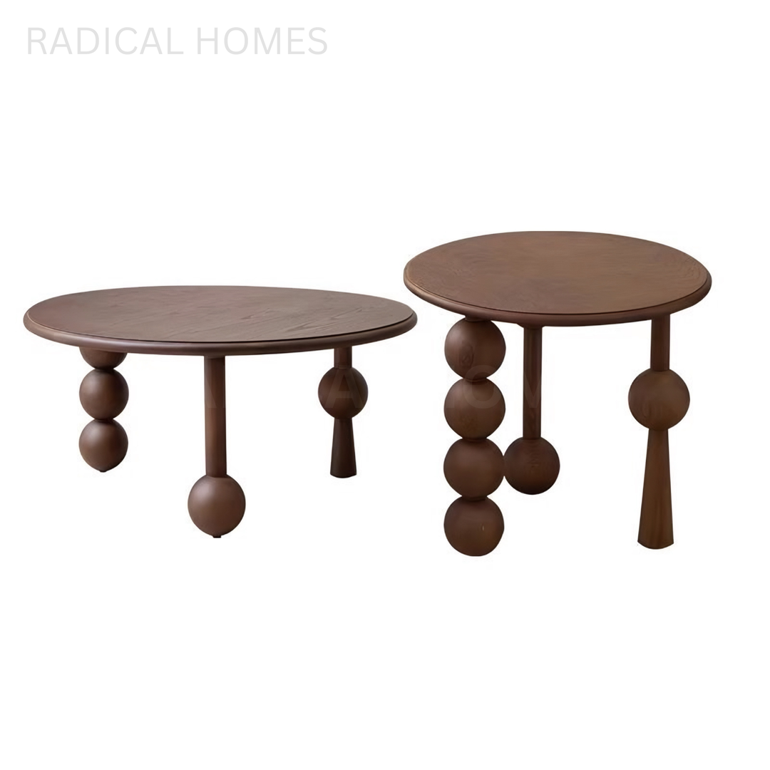 ERIKA Mid Century Solid Wood Side Table