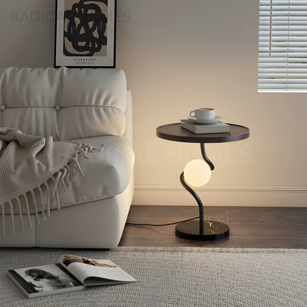 EDMONDE Modern Side Table Lamp - Radical Homes Singapore