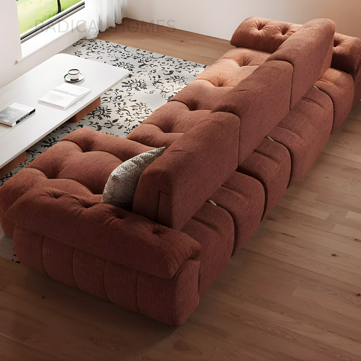 IDEN Adjustable Backrest Fabric Sofa - Radical Homes Singapore