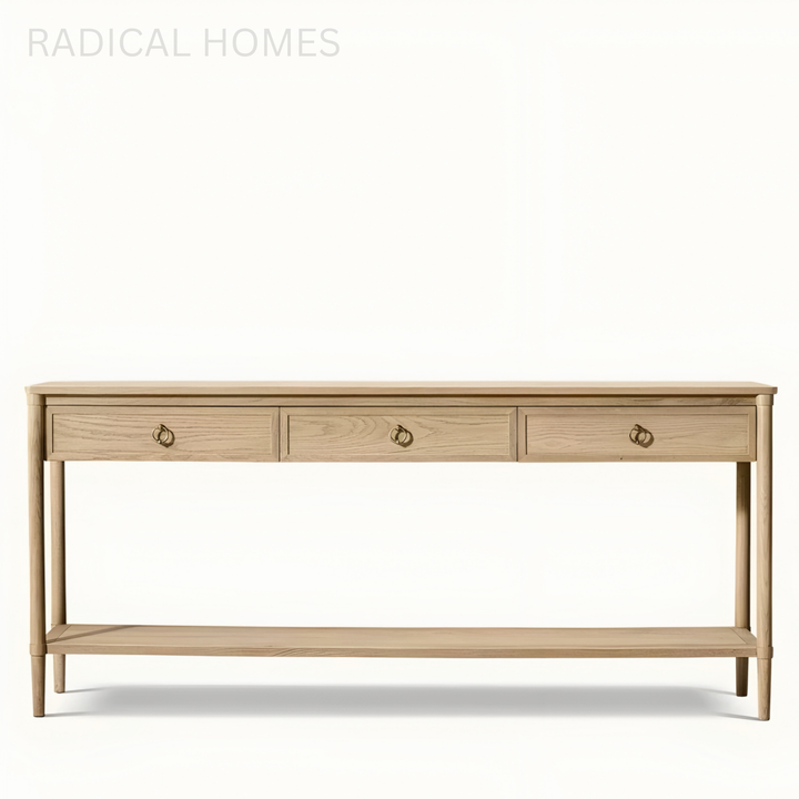 CALVINO Modern Solid Wood Console Table
