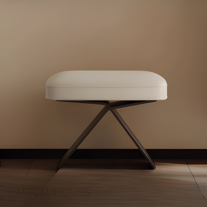 CUNEO Modern Leather Stool